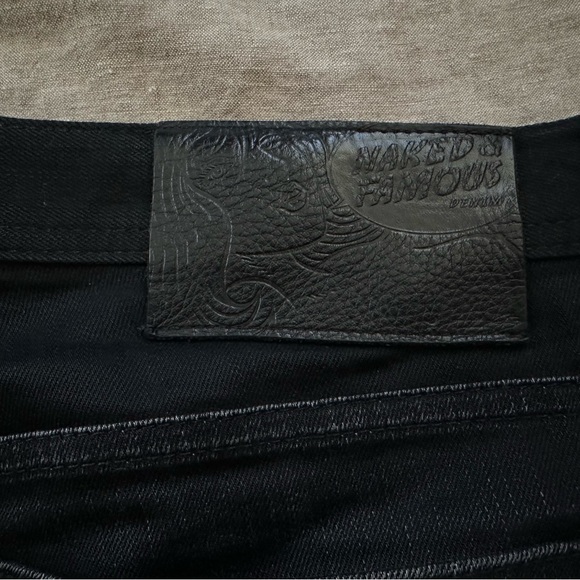 Naked & Famous Cashmere Black Denim - Picture 5 of 8